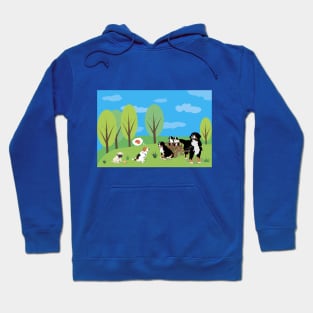 Dog Wild Party in the Nature Hoodie